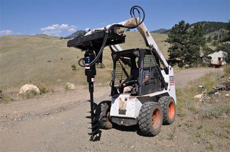 post hole digger attachment for a gehl skid steer|bobcat auger attachment price.